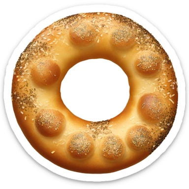 Everything bagel sticker