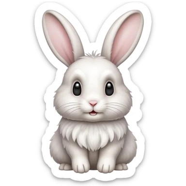 Hopping rabbit sticker
