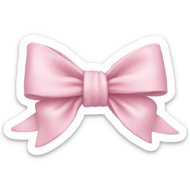light pink bow sticker
