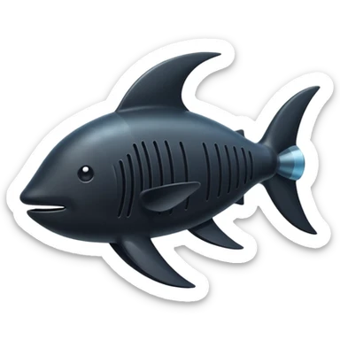 The underwater fin sticker