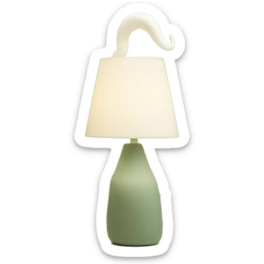 Capricorn vibe lamp sage green sticker