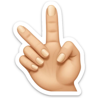 Index finger touching thumb finger  sticker