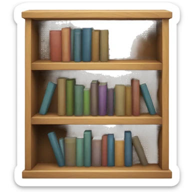 small Bookshelf sticker