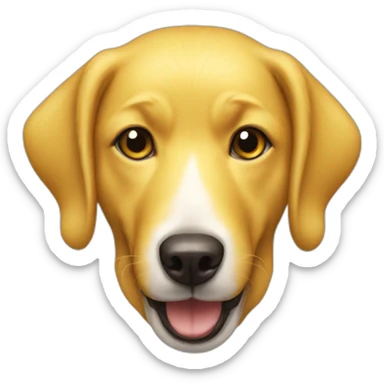 smile-yellow-dog sticker