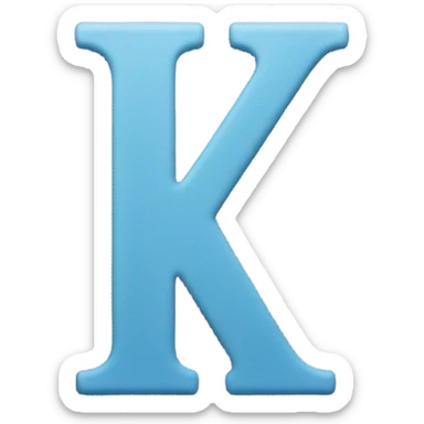 letters K and S sticker