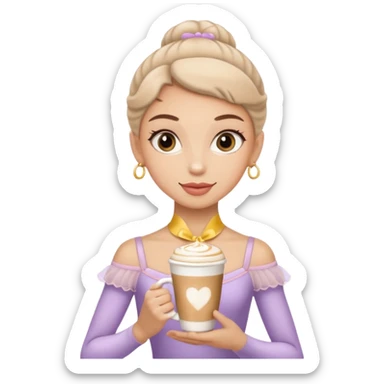 Make I move your ballerina cappuccino sticker