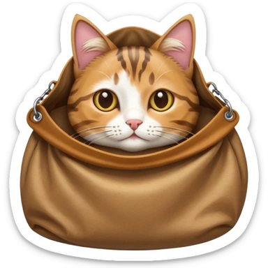 Cat in the bag sticker