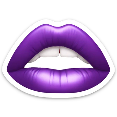 Purple lip oil aesthetic tube sticker