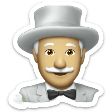 Thé man Monopoly sticker