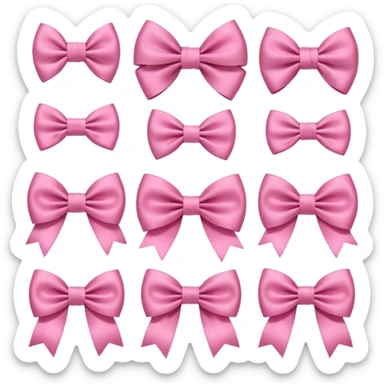 Cute girly bows sticker