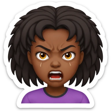 tsion angry black girl ragebait sticker