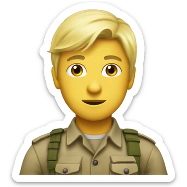 Blonde Sapper  sticker