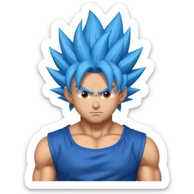 Goku super saiyan blue  sticker