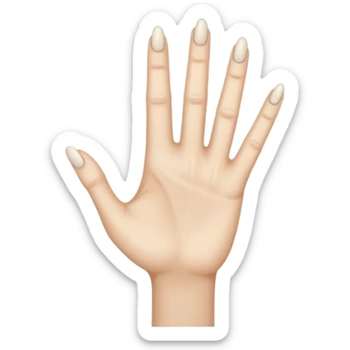 Wednesday hand from TV show (thing) sticker