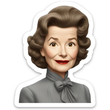 Katherine hepburn sticker