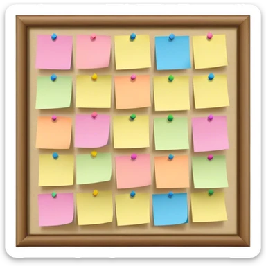 bulletin board reachable goals sticker