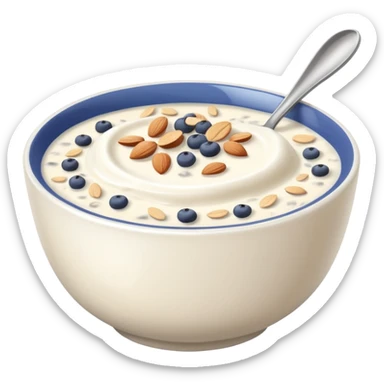 Greek Yogurt with Oats and Chia Seeds sticker