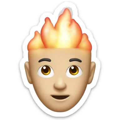 cerveau avec des bougies japonaises de trading  sticker