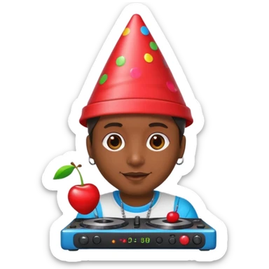 Cherry bum dj  sticker