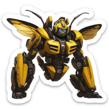 Bumblebee-dans-transformers sticker