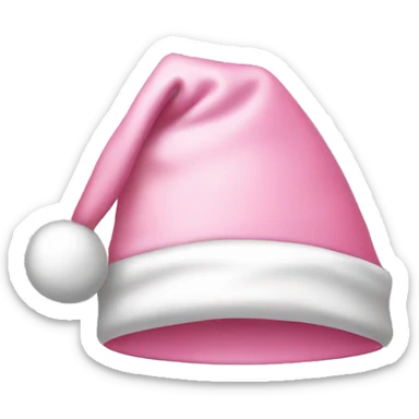 light pink santa hat sticker