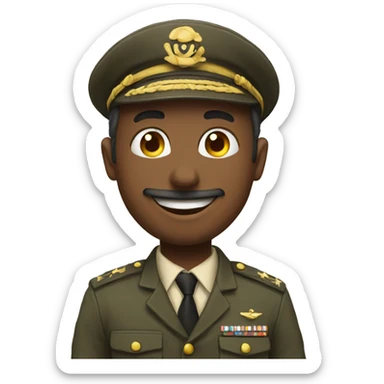 Salute emoji with a full smiling face  sticker