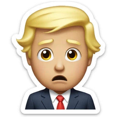 Donald trump crying like a baby sticker