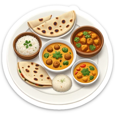 ios 18 aesthetic indian food sticker
