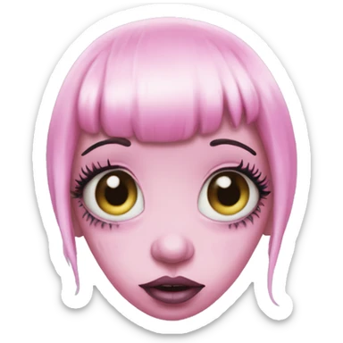 Melanie Martinez pink alien nymth creature sticker