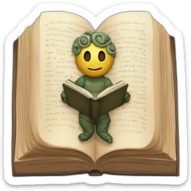 book worm cultist sticker