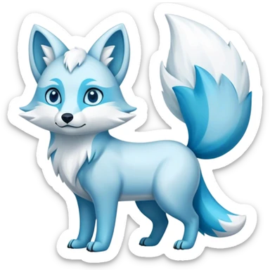 Arctic-Fox-Glaceon-hybrid full body sticker