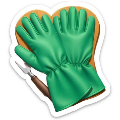 gloves gardening sticker