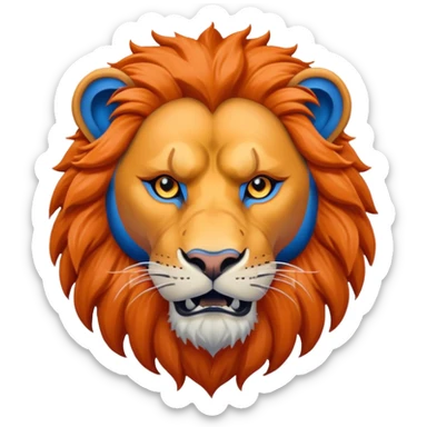 detroit lions lion sticker