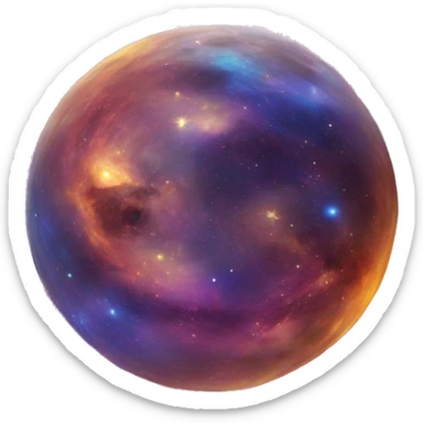 very colorful Galaxy sticker