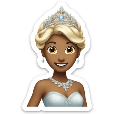 A beautiful princess  sticker