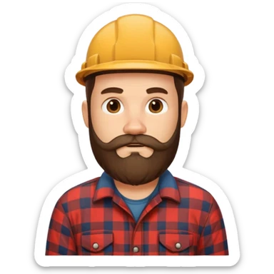 black lumberjack sticker