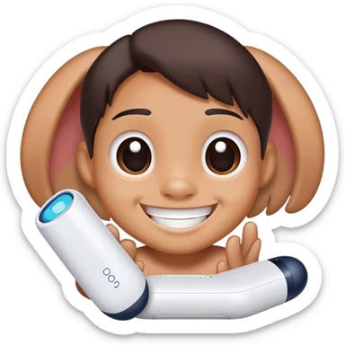 A stitch with iqos sticker