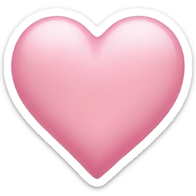 Light pink heart sticker