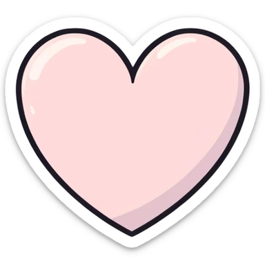 A cute pastel heart sticker