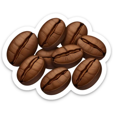 coffee beans sticker