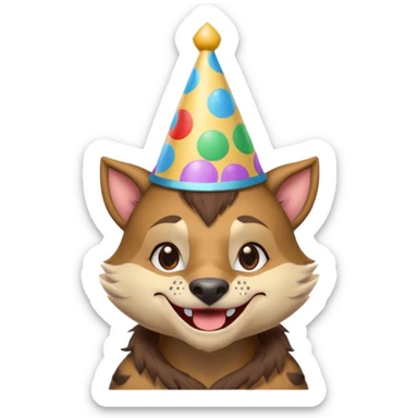 Birthday girl gnoll sticker