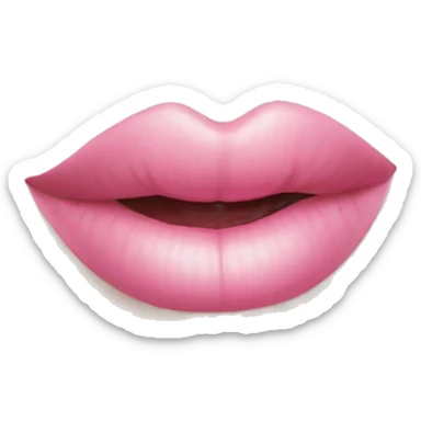 pink lips sticker