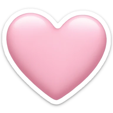 light pink heart with hearts around it  sticker