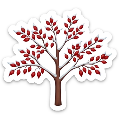 cornus in winter sticker