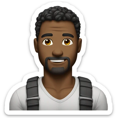 One dude stronger than others sticker