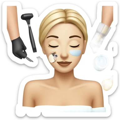 spa at a cosmetologist sticker