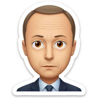 Friedrich Merz emoji, serious sticker
