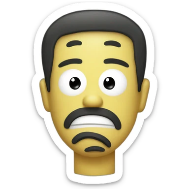 yellowface from BFDI sticker