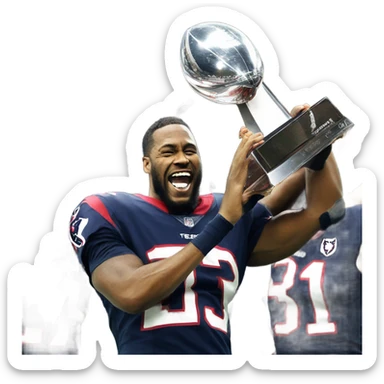 Houston texans winning the superbowl sticker