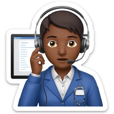 mean looking phone scammer in sketchy call center from pakistan ] sticker